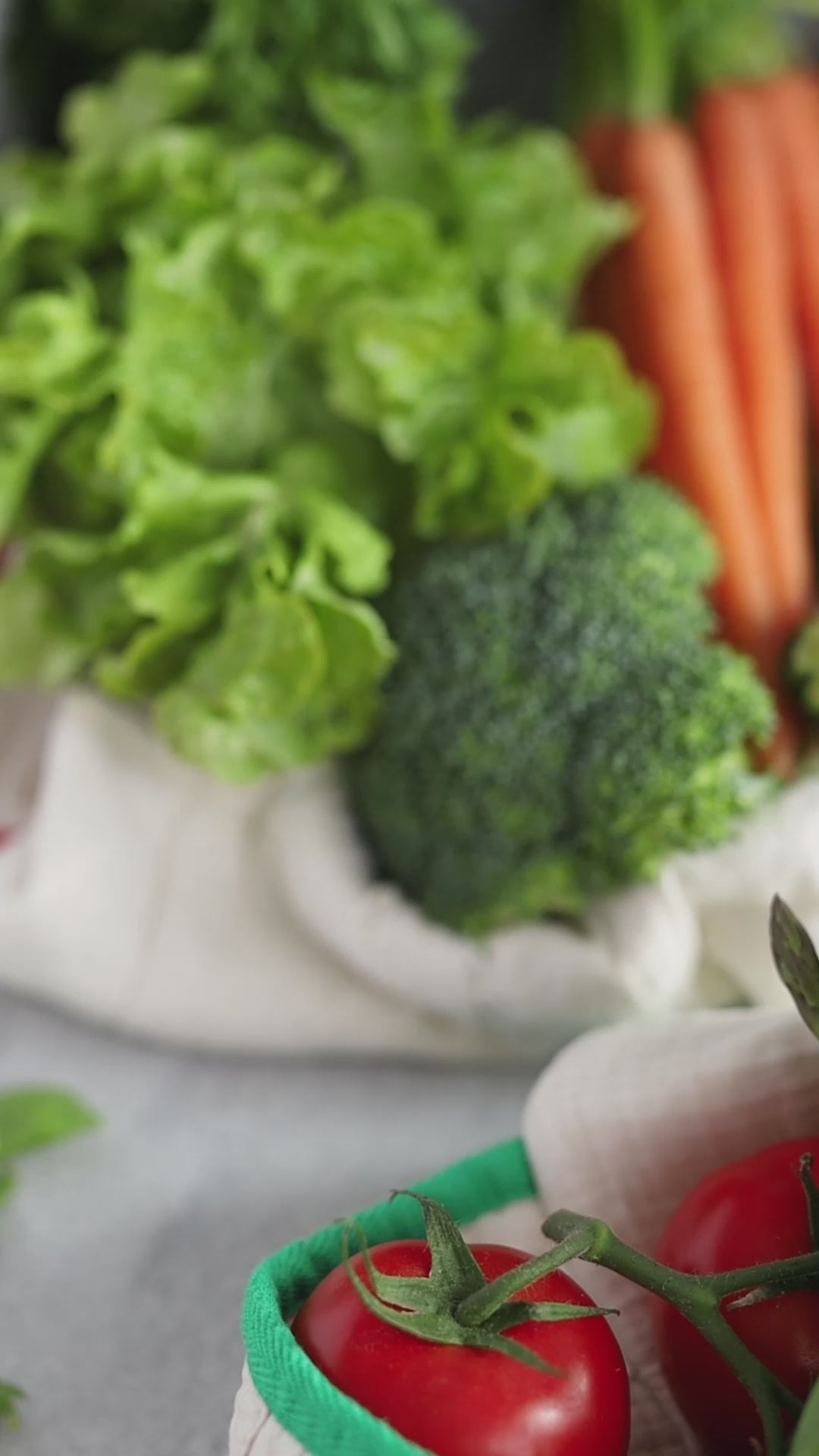 The Swag video of fruit and veggies being placed into a reusable Swag fridge to keep the produce fresh for two weeks or more - The Swag AU