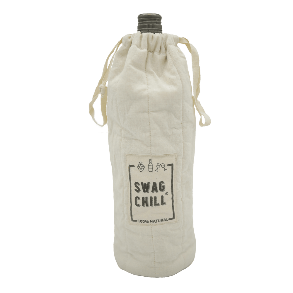 Put your vino into the bag, dampen the bag down and pop into the freezer for a quick chill and use the chilled bag to carry your vino to your party - The Swag AU